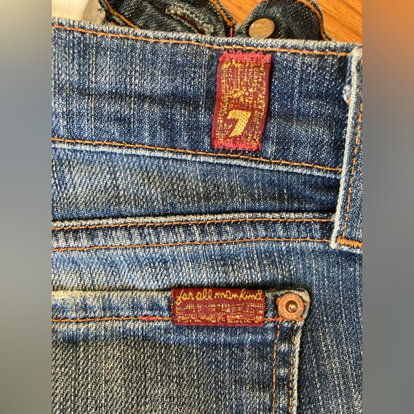 Vintage OG ‘04 Seven For All Mankind Long Legs Bootcut jeans, size 26/27x34 - Picture 1 of 12